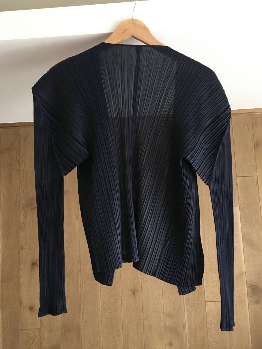 美品 PLEATS PLEASE プリーツプリーズ プリーツ カーディガン