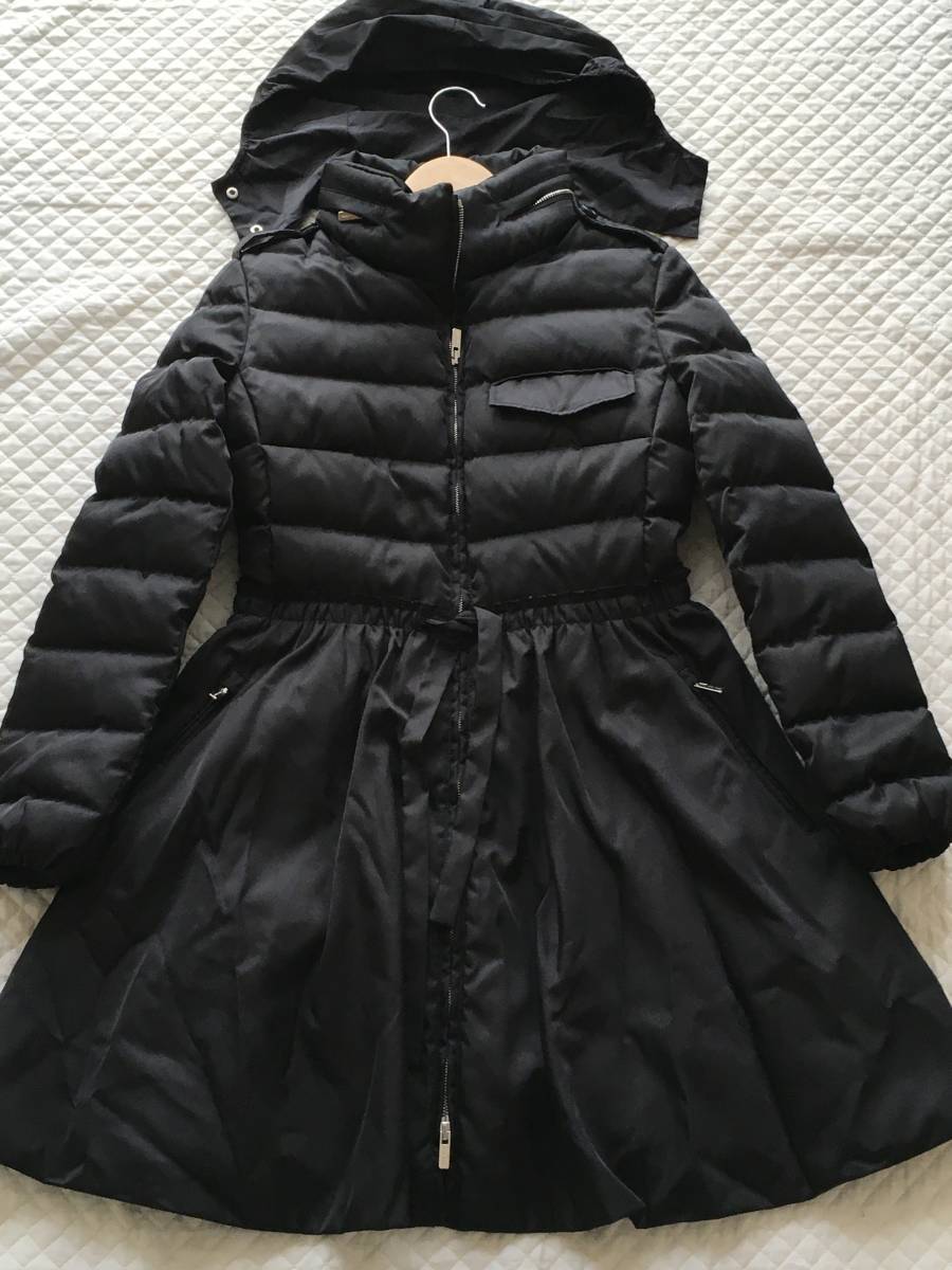 極美品 miu miu ミュウミュウ ロゴプレート 完売 ダウン コート44