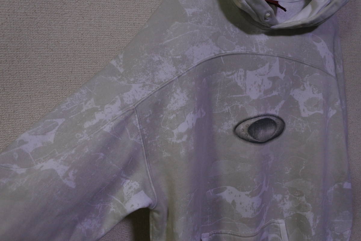 00's OAKLEY Archive Hoodie size M オークリー スウェット パーカー ホワイト系 アーカイブ_画像6