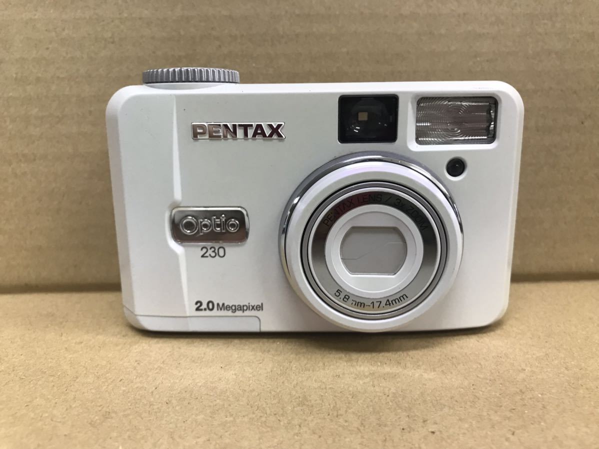 K1330/PENTAX Optio 230 ペンタックス オプティオ コンパクト デジタルカメラ デジカメ シルバーボディ 液晶デジタル