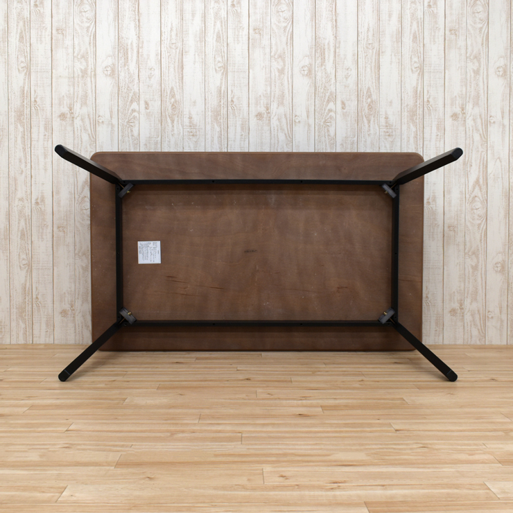 ダイニング テーブル 5点セット 150cm eep150-5-peru351-wal-bk ウォールナット色 ブラック色 天然木 PVC座 4人用 35s-3k iy_画像8