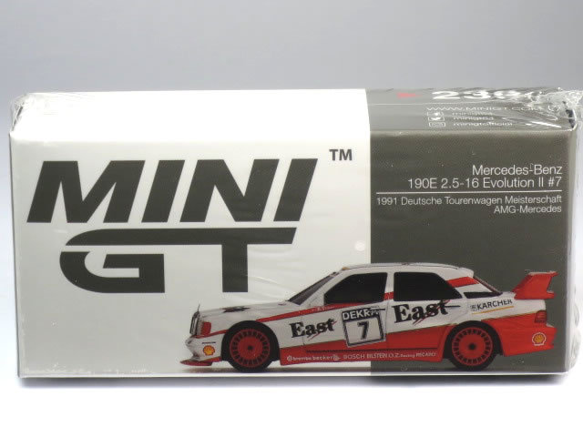 MINI GT 1/64 メルセデス ベンツ 190E 2.5-16 エボリューション II East No.7 DTM 1991 (左ハンドル) (MGT00239-L)_画像1