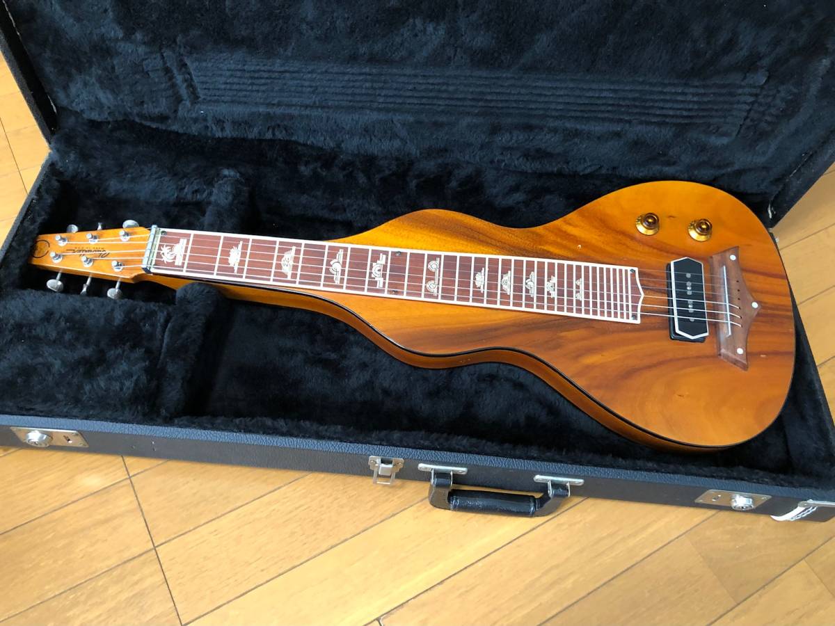 Chandler Lap Steel Guitar Custom Model Hawaiian Koa Made In Chandler Lap Steel Guitar Custom Model Hawaiian Koa Made In