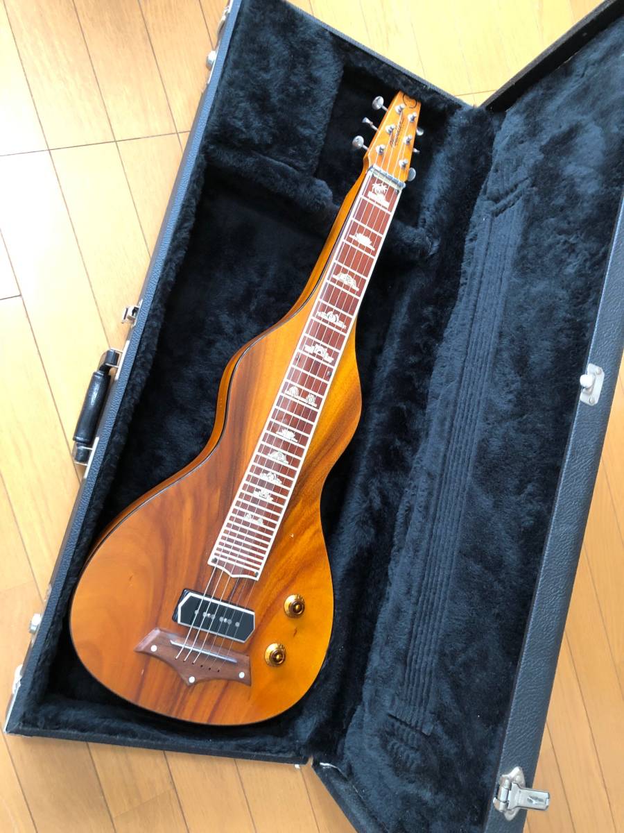 Chandler Lap Steel Guitar Custom Model Hawaiian Koa Made In Chandler Lap Steel Guitar Custom Model Hawaiian Koa Made In