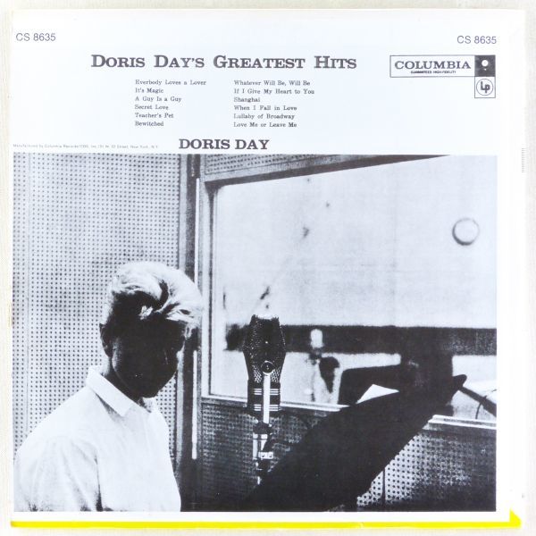 ■Doris Day（ドリス・デイ）｜Doris Day's Greatest Hits ＜LP US盤＞再販盤（1958年）_画像2