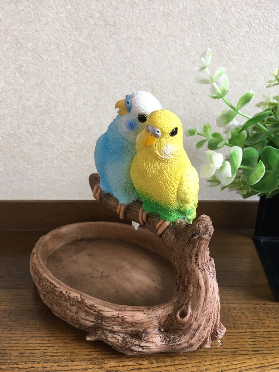 かわいい小鳥♪　インコの小物トレー_画像4