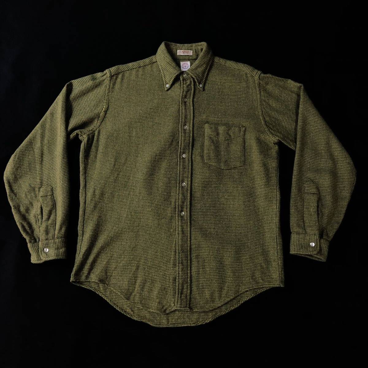 人気の贈り物が大集合 60s 50年代 50s ヴィンテージ vintage ボタンダウンシャツ ツイード ウールナイロン ドネガル 60年代  Shirt Tweed Nylon Wool DONEGAL Mサイズ