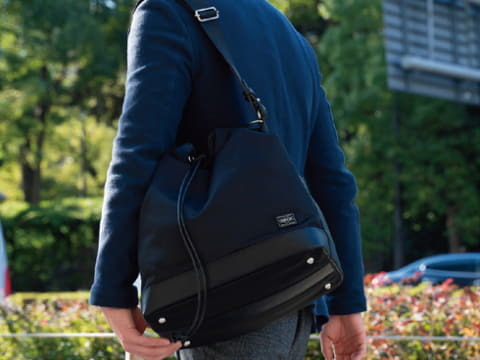 ポーター ドロー ストリング 2way ショルダー バッグ L サイズ