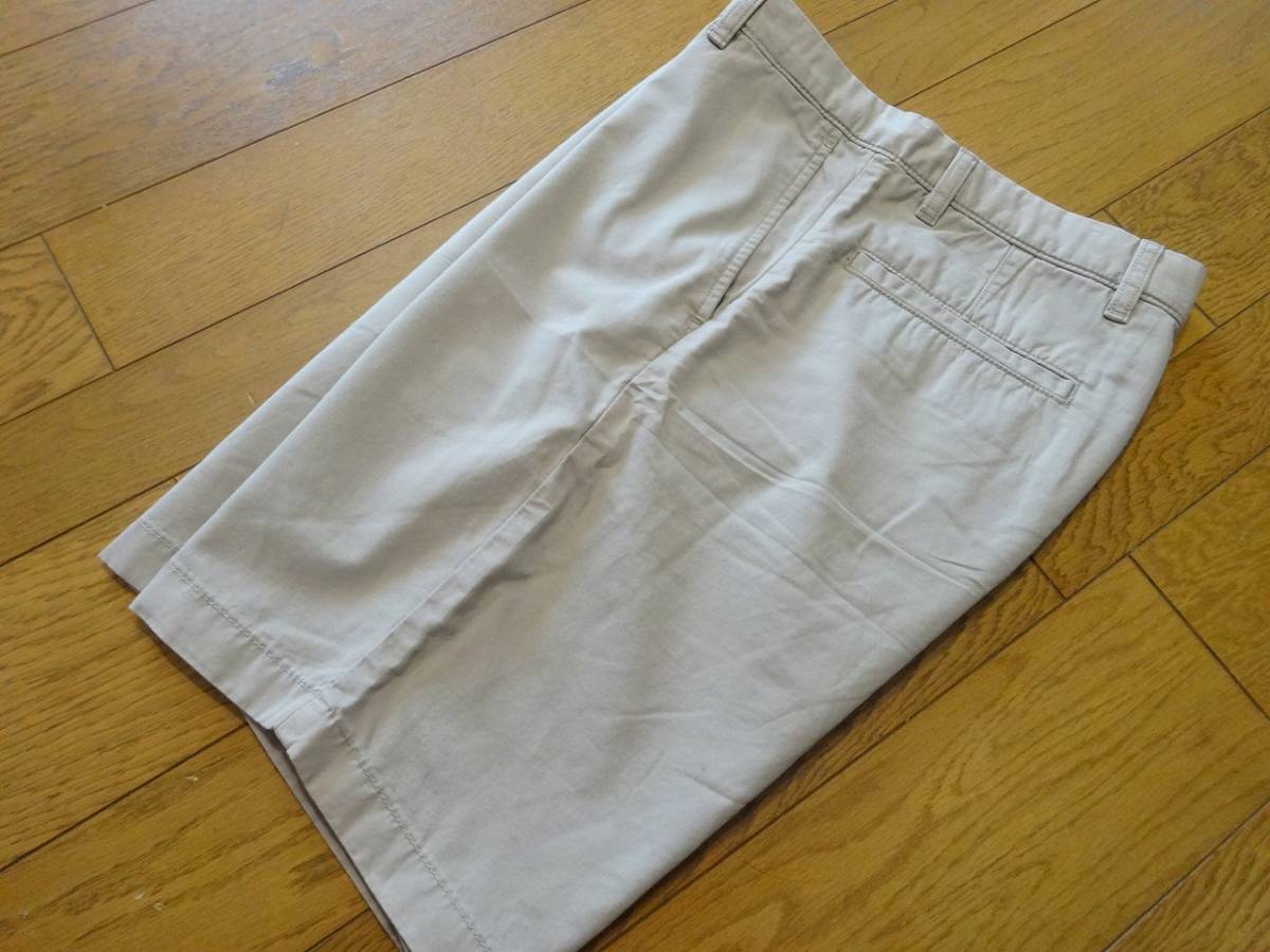 送料込 新品★ユニクロ チノ ハーフパンツ 321-086800 カーキ M★UNIQLO/コットン/短パン/ショート/ベージュ/タグ付き/ショーツ/