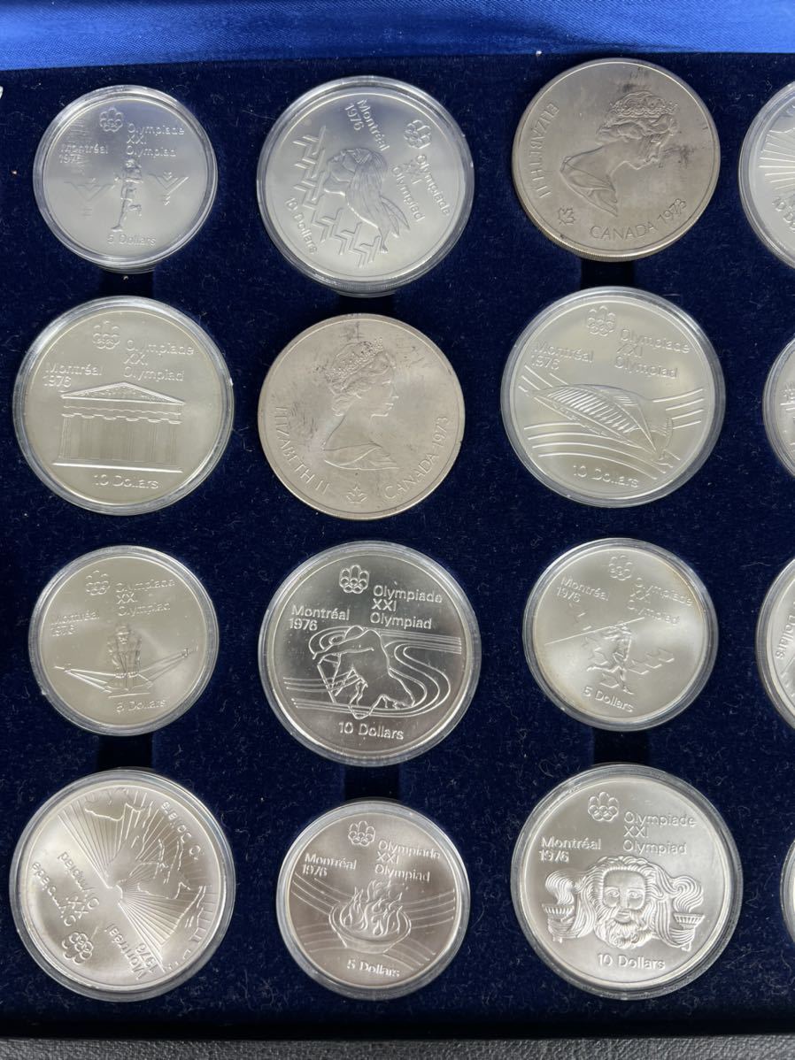 MONTREAL カナダ 1976 CANADIAN OLYMPIC COINS OLYMPIAD 銀貨 28枚