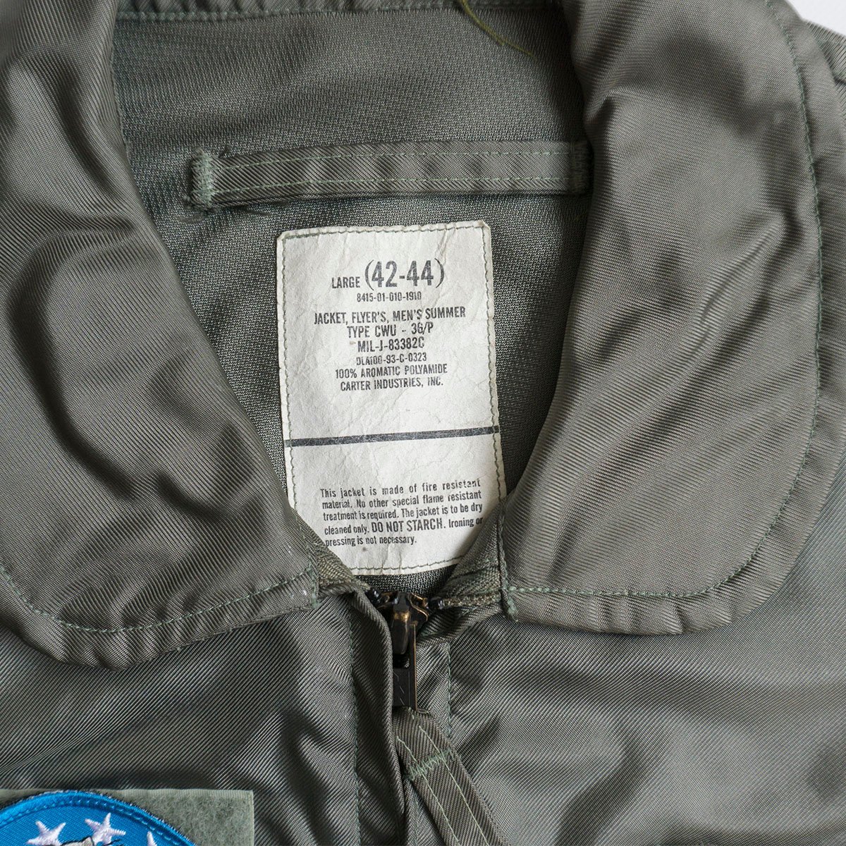 美品】US ARMY USAF【90s CWU-36/P】 L フライトジャケット ミリタリー