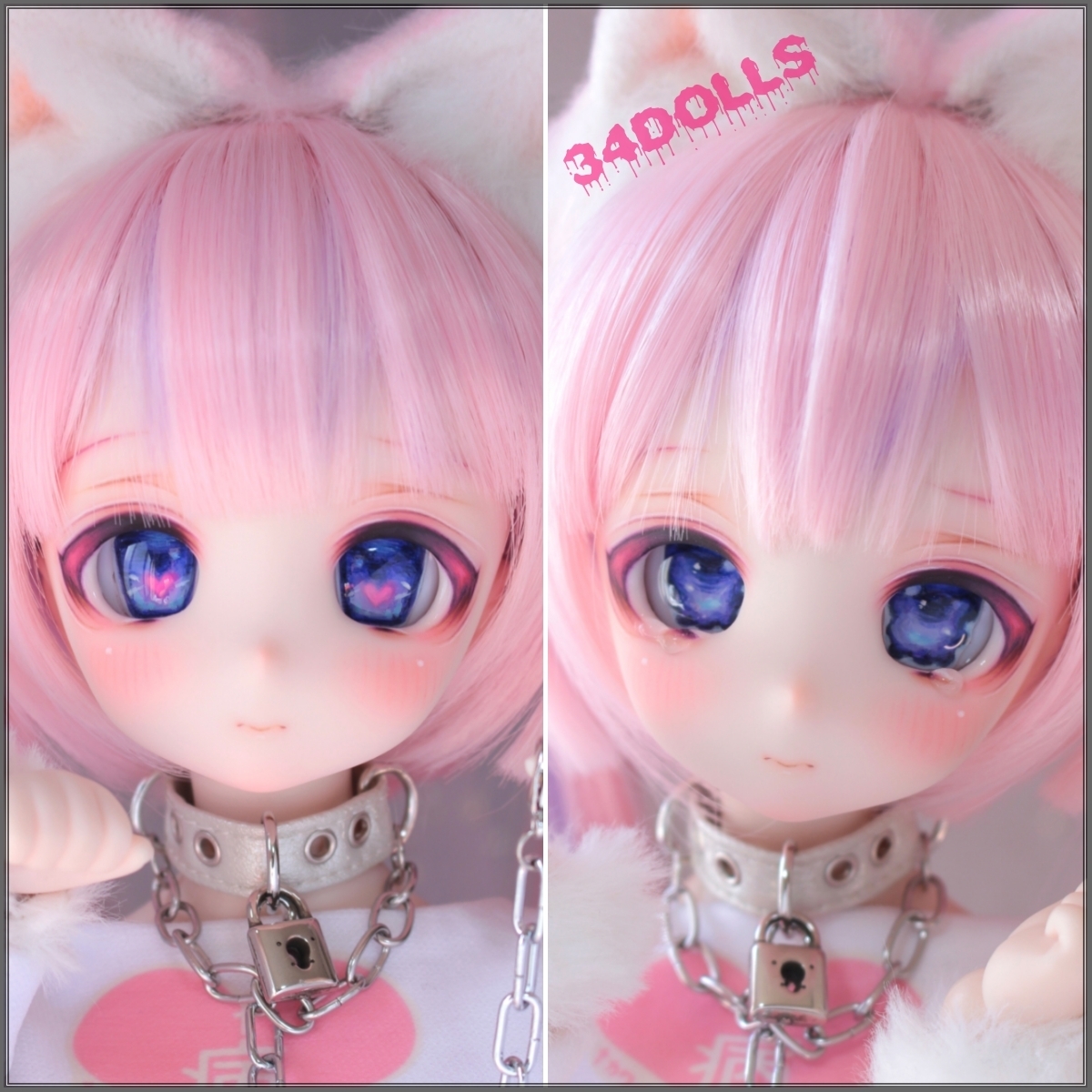 34DOLLS】DDH-27 SW肌 カスタムヘッド+アイ2種類 MDD ドルフィー
