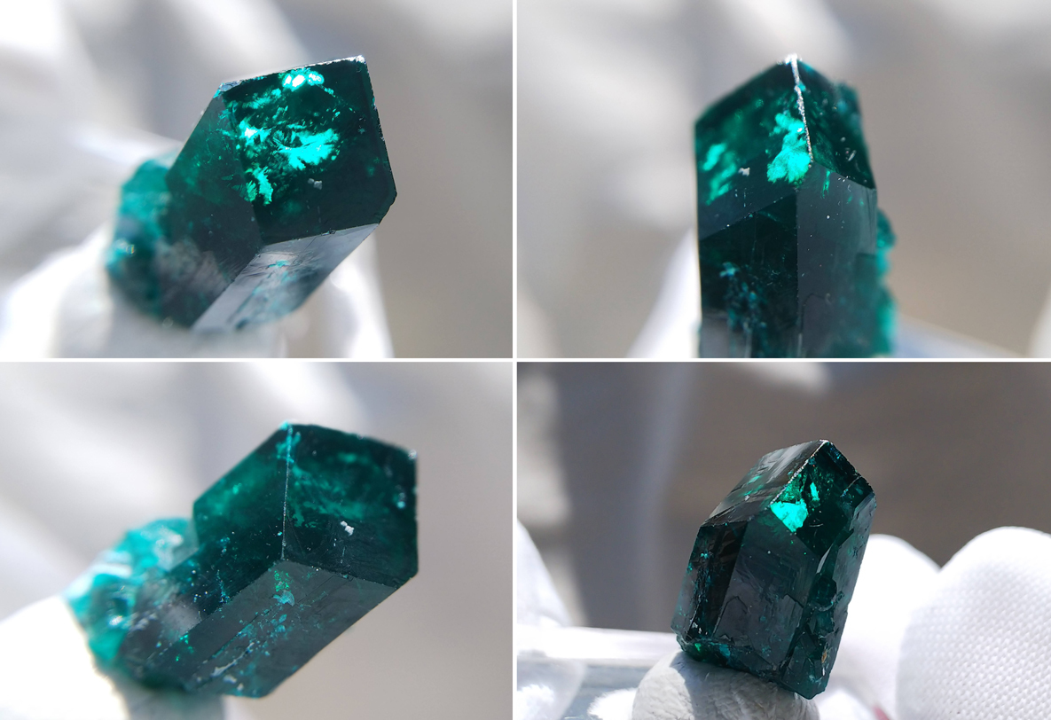 ヤフオク! - ダイオプテーズ 単結晶 翠銅鉱 標本 結晶 原石