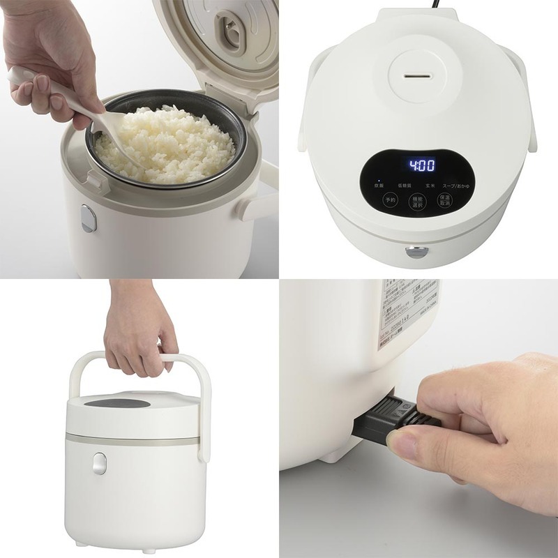 マイコン炊飯器 3合 低糖質ご飯が作れる｜COK-SH300A-W 08-3272 オーム電機_画像4