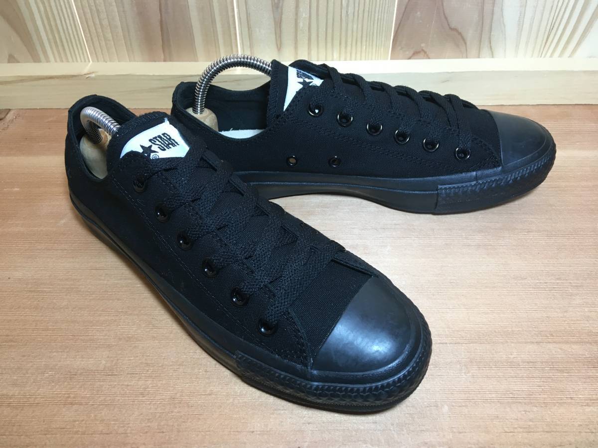*CONVERSE Converse ALL STAR all Star Lo black canvas 6.5 -inch 25.0cm beautiful goods Used inspection low cut zipper Taylor 