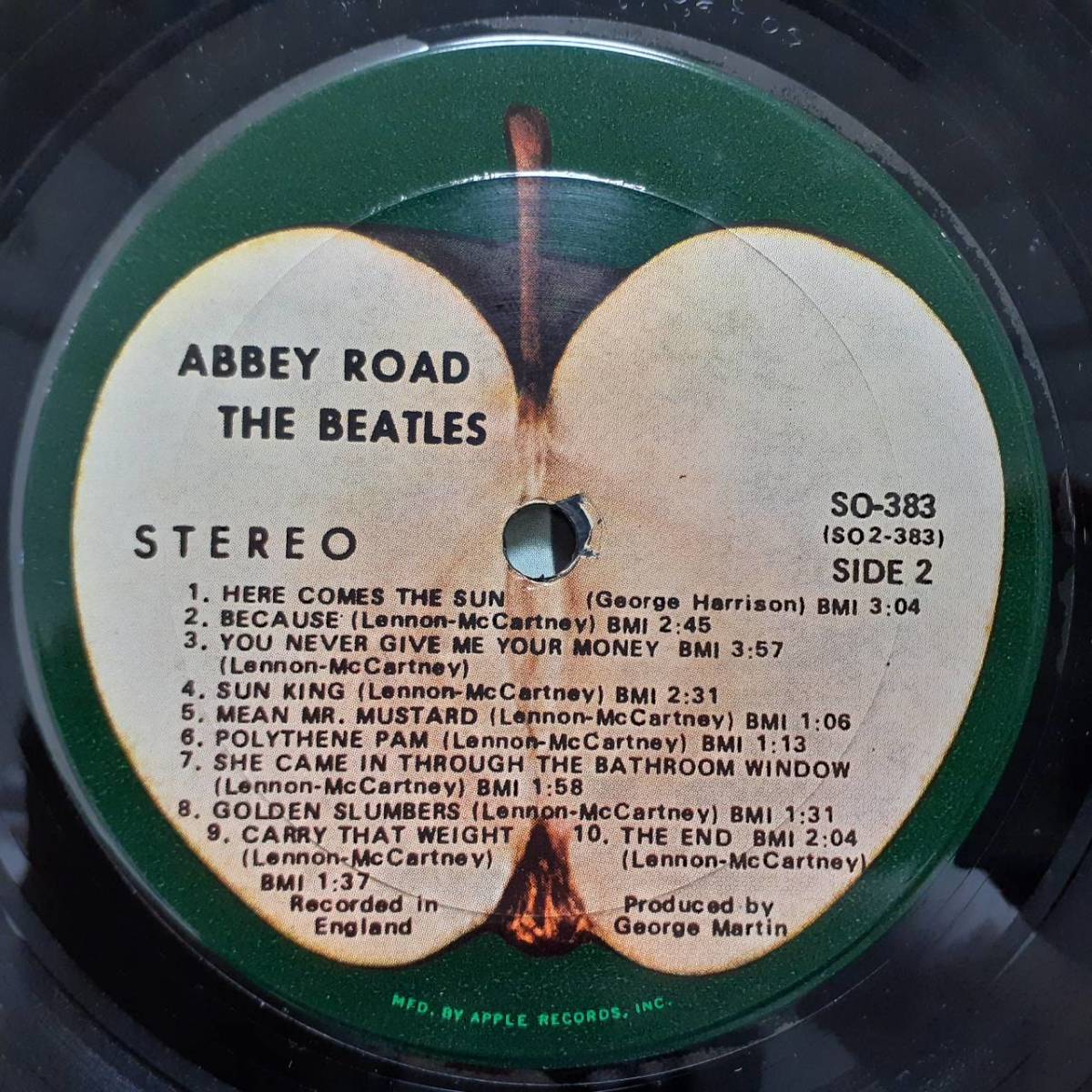  Matrix SO-383-A STEREO SU загадка. гражданство неизвестен запись (US?)!Beatles / Abbey Road 1969 год?SO-383 супер толстый jacket! Beatles abii* load 