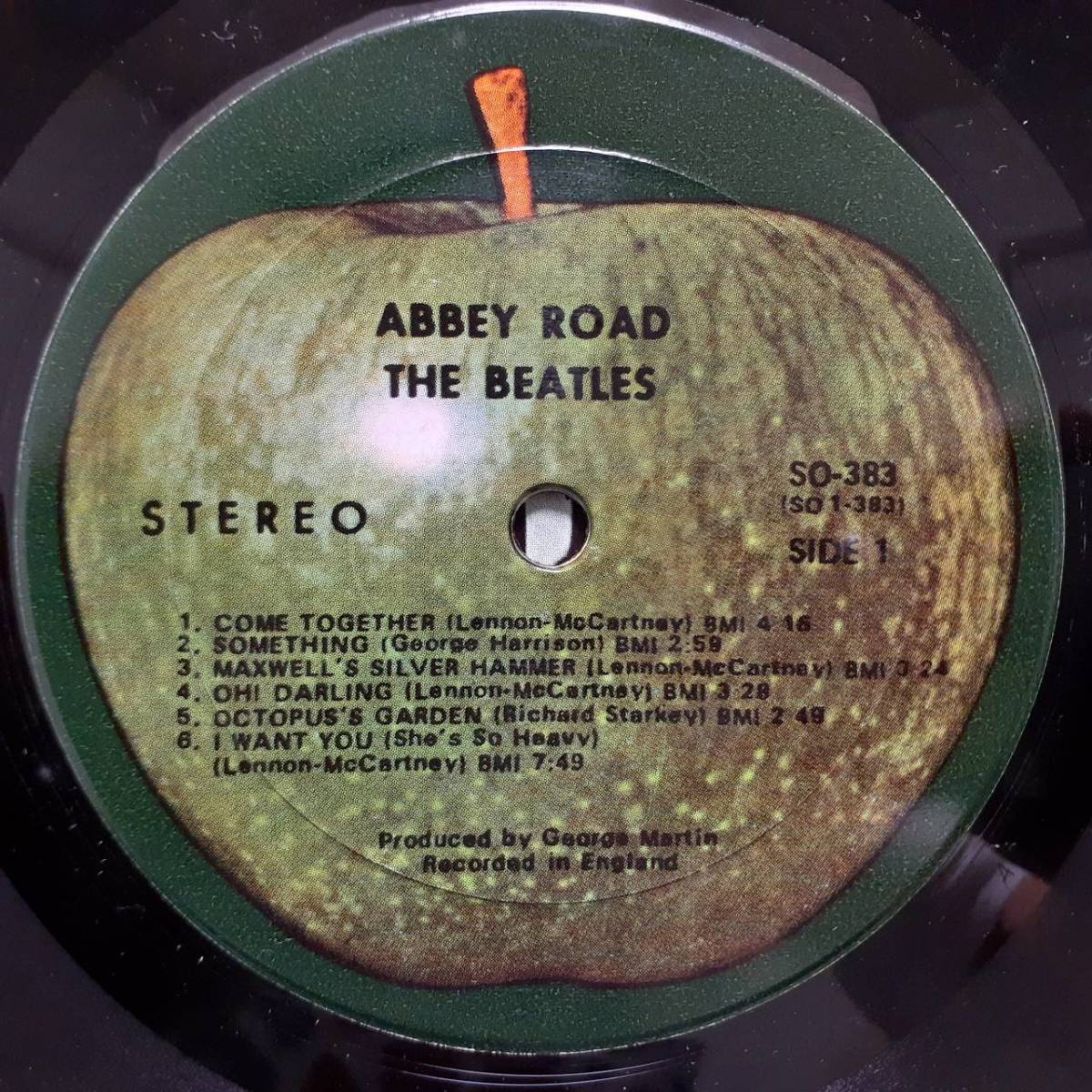  Matrix SO-383-A STEREO SU загадка. гражданство неизвестен запись (US?)!Beatles / Abbey Road 1969 год?SO-383 супер толстый jacket! Beatles abii* load 