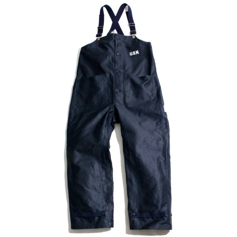  new goods HOUSTONhyu- stone deck pants overall US.NAVY N-1 DECK PANTS navy 38 M