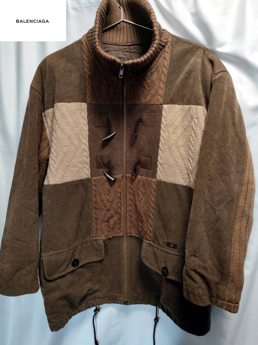 ビンテージ ☆ BALENCIAGA PARIS ウールニットコート traversebayim.com