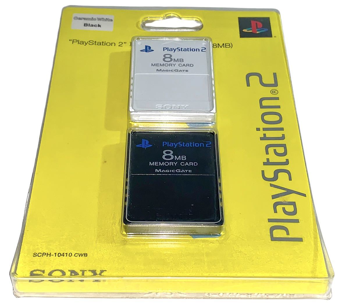 物品 PlayStation 2専用メモリーカード 8MB セラミック ホワイト ブラック