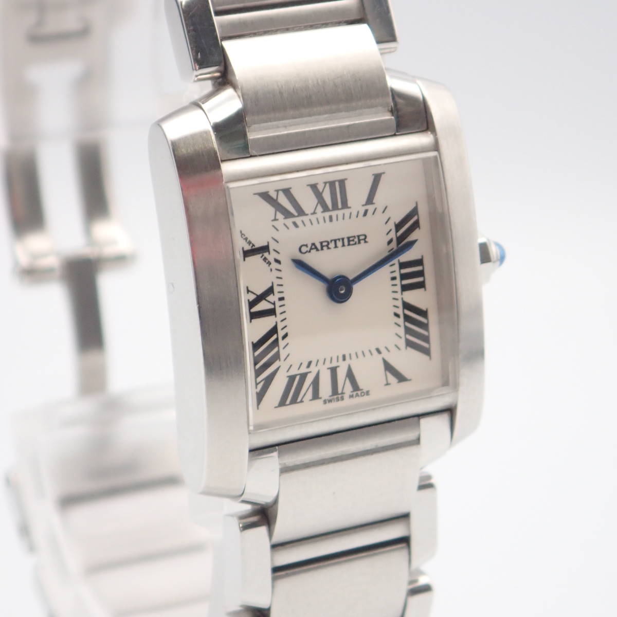い08528【美品】Cartier カルティエ/タンクフランセーズ/クオーツ