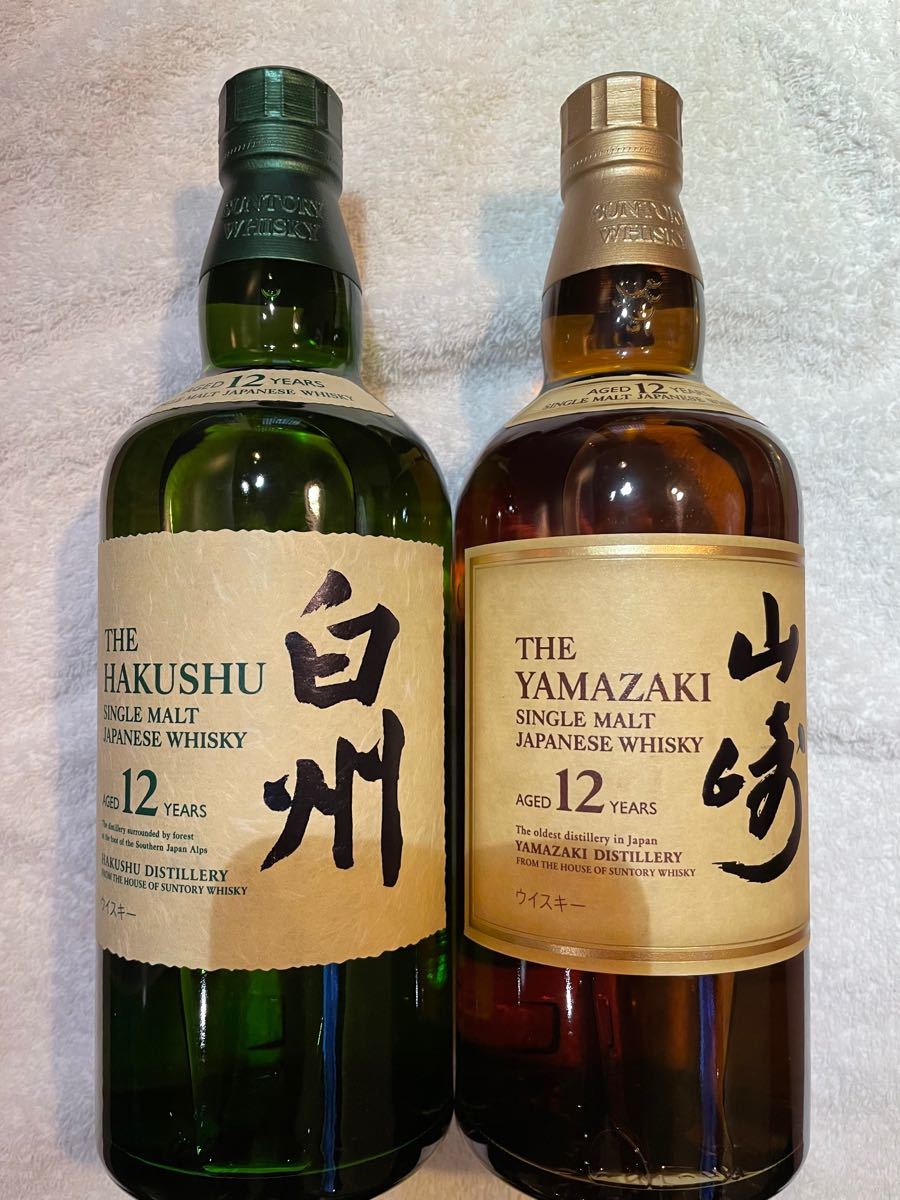 サントリー ウイスキー 山崎 12年 4本セット バラ売りも可能 箱有り 飲料/酒 ウイスキー
