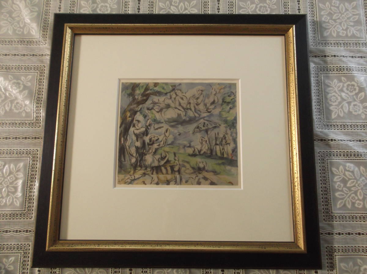 ☆美品☆ポール・セザンヌ 銅版画 「昇天」1923年制作、黄布&共箱
