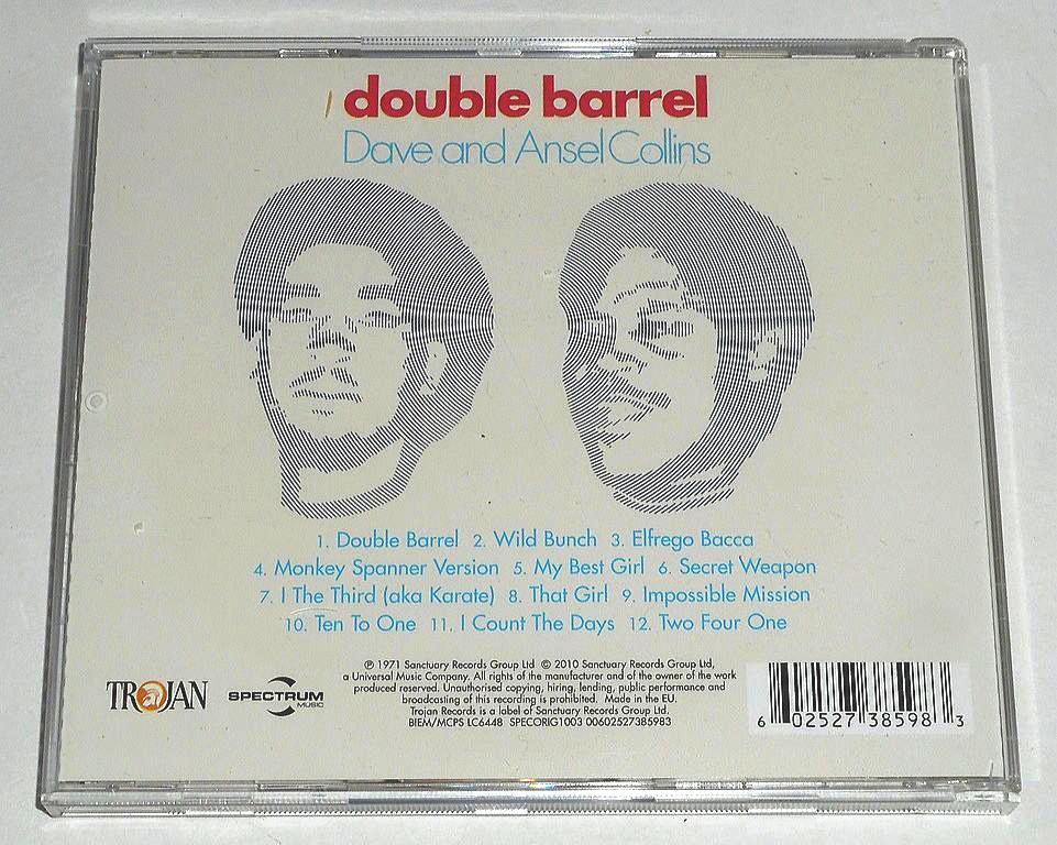 美品◎輸入盤『Double Barrel＊Dave & Ansel Collins』初期レゲエ名盤★ジャマイカと英シングル・チャートで1位,米22位の大ヒット収録★_画像2