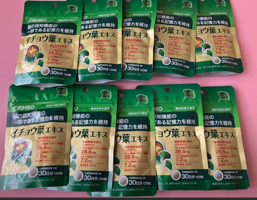 正規取扱店 イチョウ葉 ＤＨＡ オリヒロ 60粒入 30日分 ×3個セット