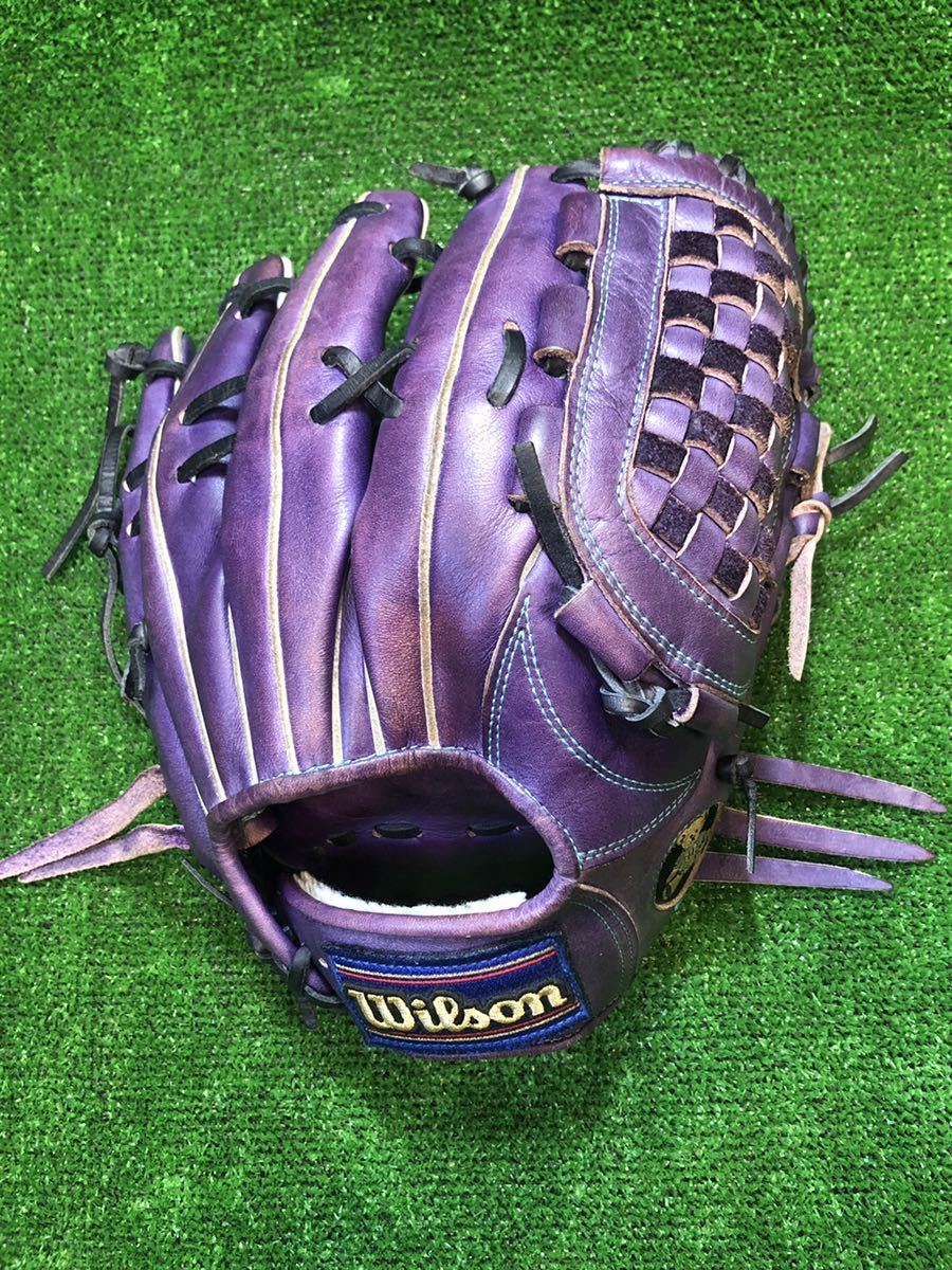訳あり品 Wilson 野球用グローブ 紫 グローブ|硬式 訳あり品 Wilson 野球用グローブ 紫 グローブ|硬式
