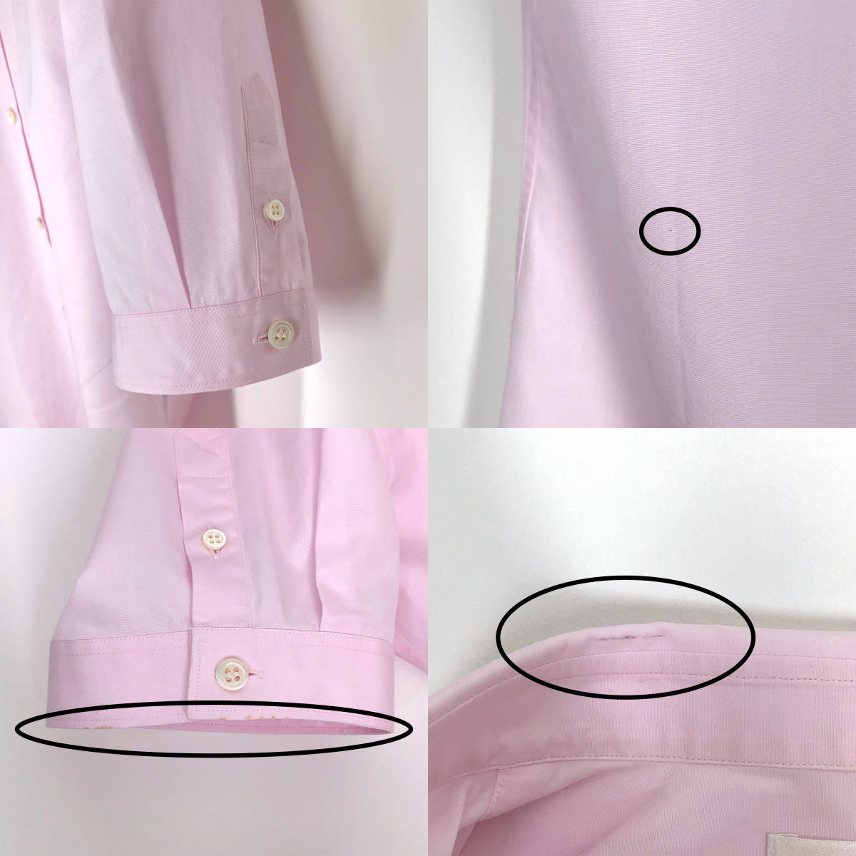 ◆ ALEXANDER MCQUEEN ◆ 高襟ボタンダウン半袖シャツ 44 ルーマニア製 ピンク アレキサンダーマックイーン メンズ