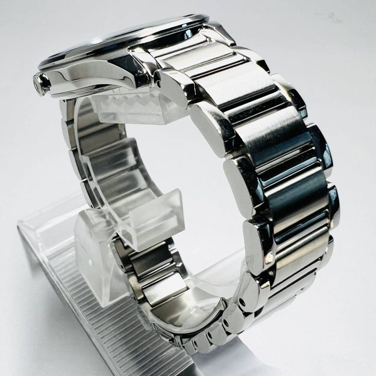 【新品】CITIZEN/シチズン エコドライブ ソーラー定価3.6万円 シルバー/スカイブルー 海外限定モデル レディース腕時計