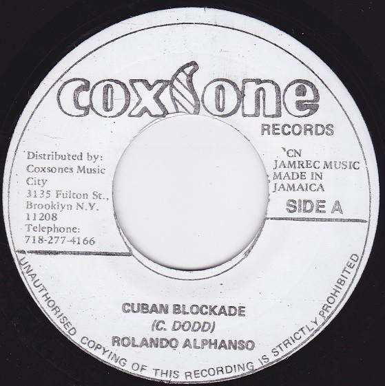 ■新品■Roland Alphonso ローランド・アルフォンソ/cuban blockade +1(SINGLE)_画像2