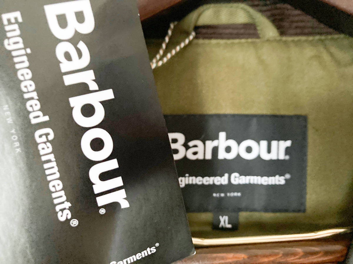 新品！ BARBOUR × ENGINEERED GARMENTS UPLAND WAX バブアー XL オイルドジャケット レア！_画像6