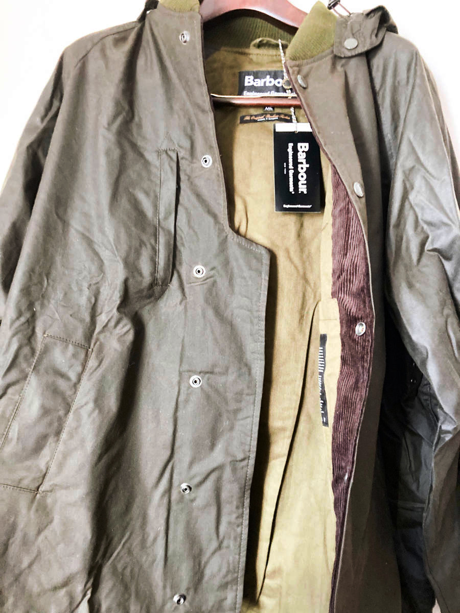 新品！ BARBOUR × ENGINEERED GARMENTS GROUND WAX ジャケット バブアー L オイルド_画像7