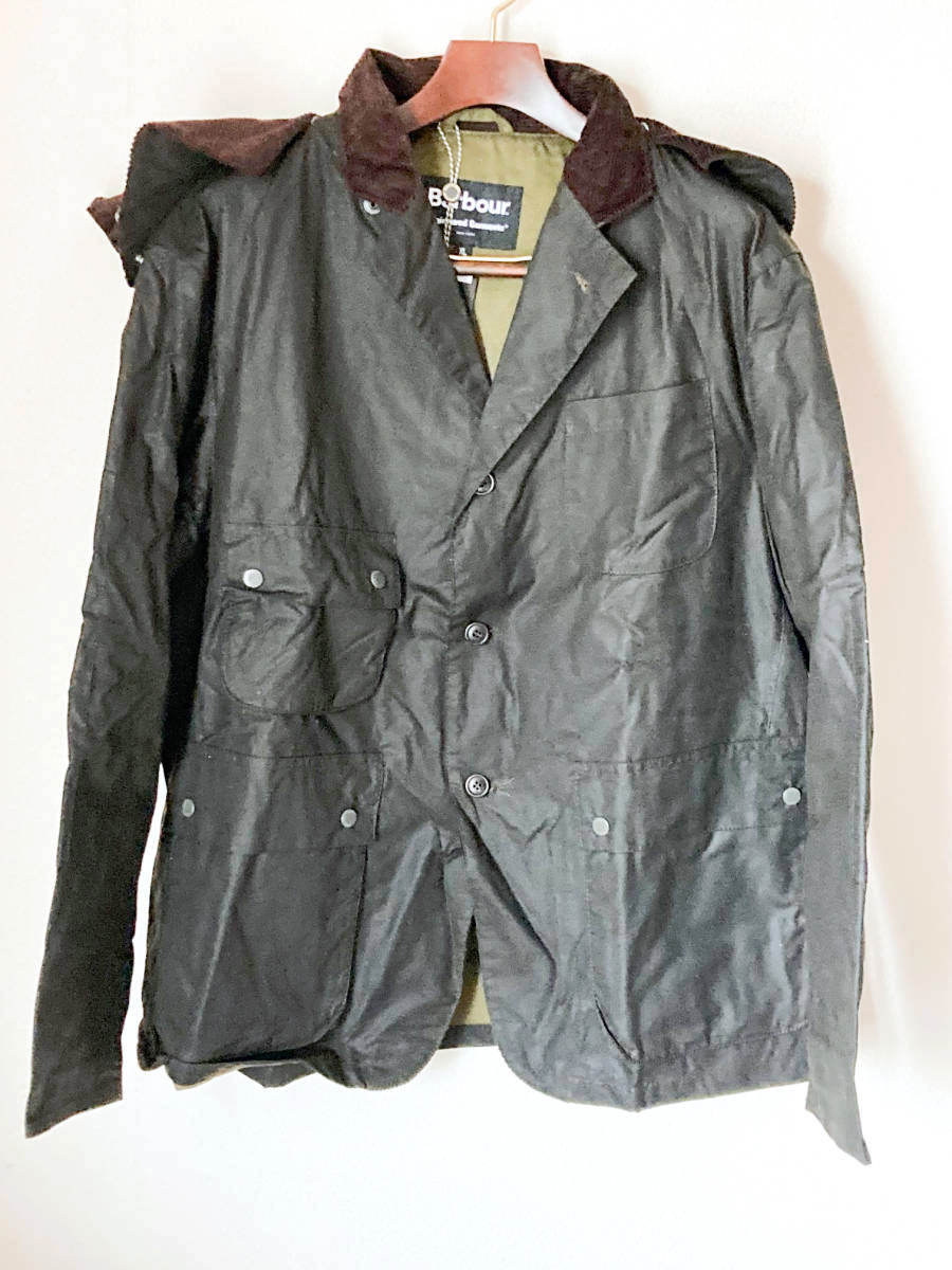 新品！ BARBOUR × ENGINEERED GARMENTS UPLAND WAX バブアー XL オイルドジャケット レア！_画像1