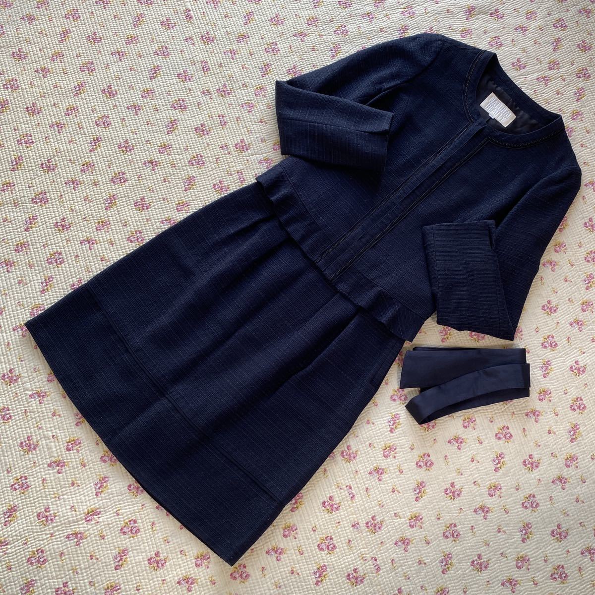  no color setup 38 W64 dark blue interview business mama suit DMW