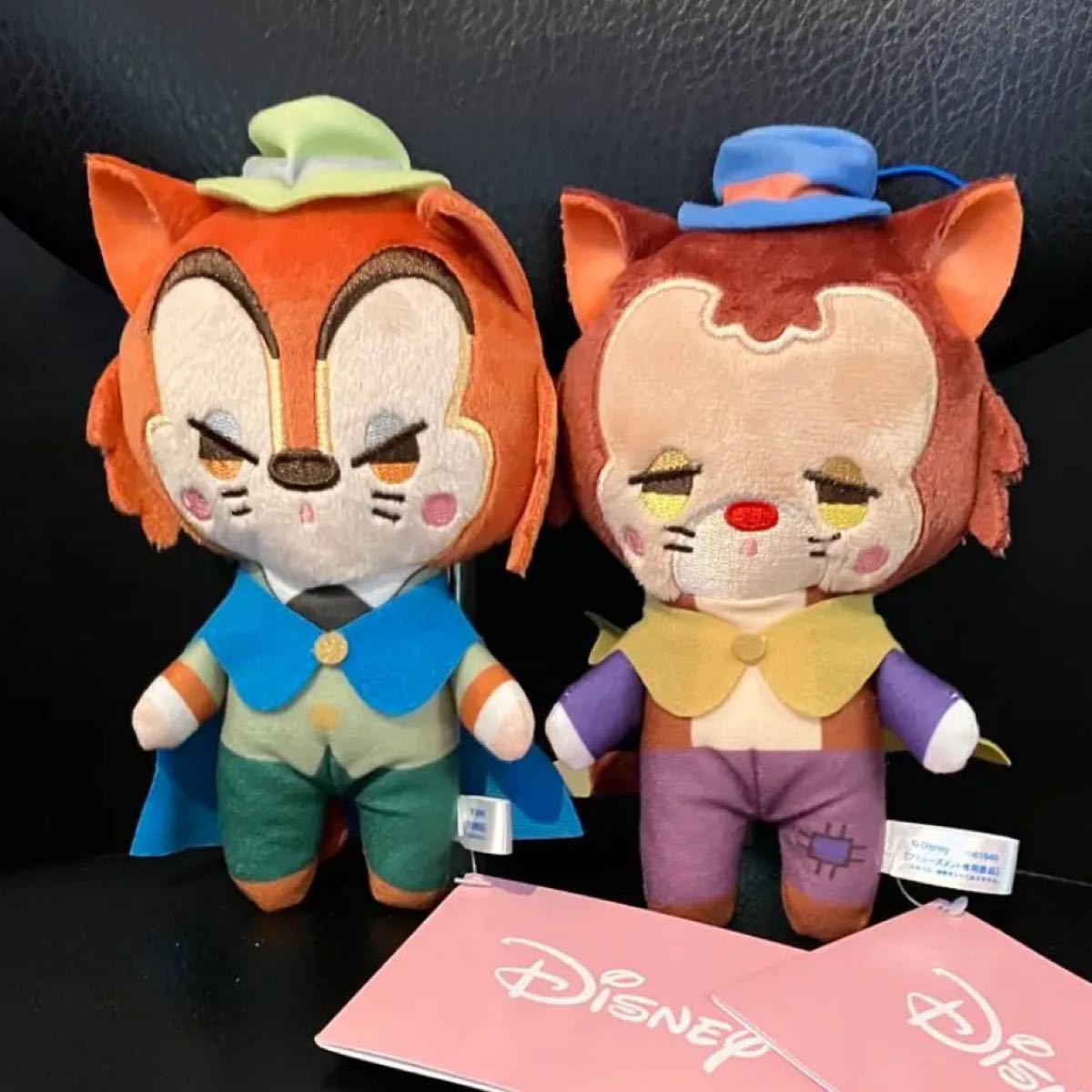 最終値下　ディズニー　ヴィランズ　ピノキオ　ファウルフェロー　ギデオン　ぽわぽわぬいぐるみ プライズ