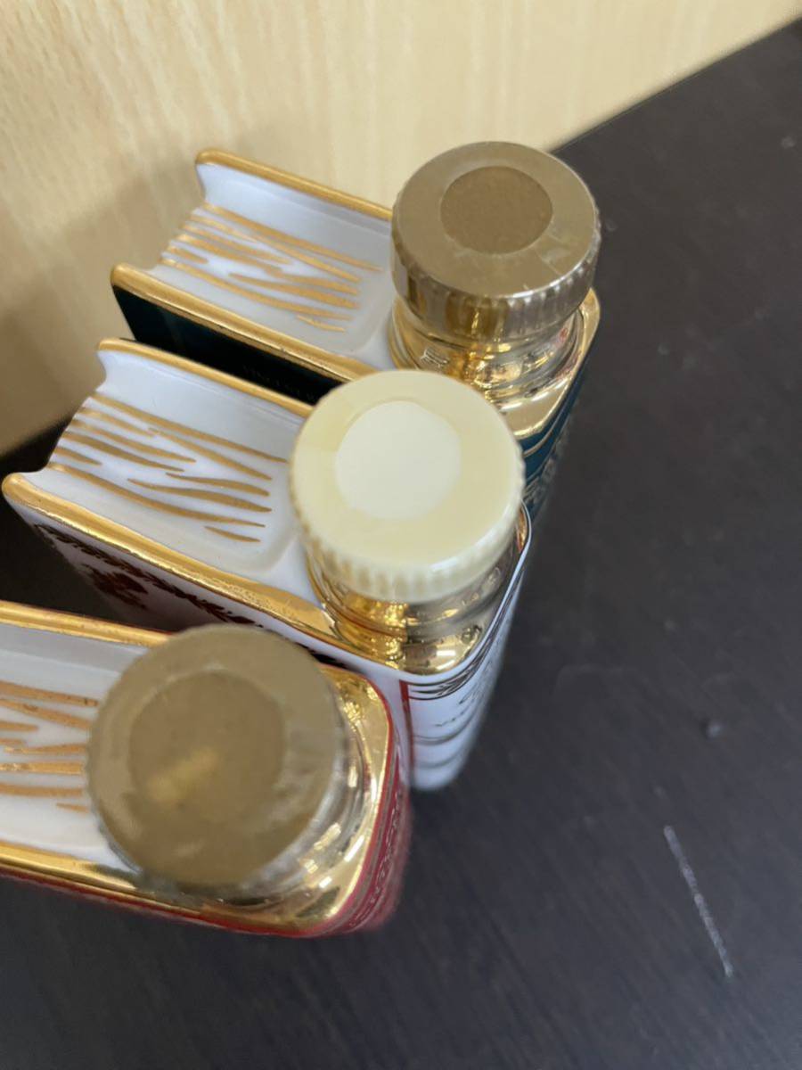 ○未開栓 CAMUS NAPOLEON/カミュ ナポレオン ミニボトル LIMOGES CASTEL 22K GOLD ラバーズリング ブック 替え栓付き 古酒(NK9-14) 6