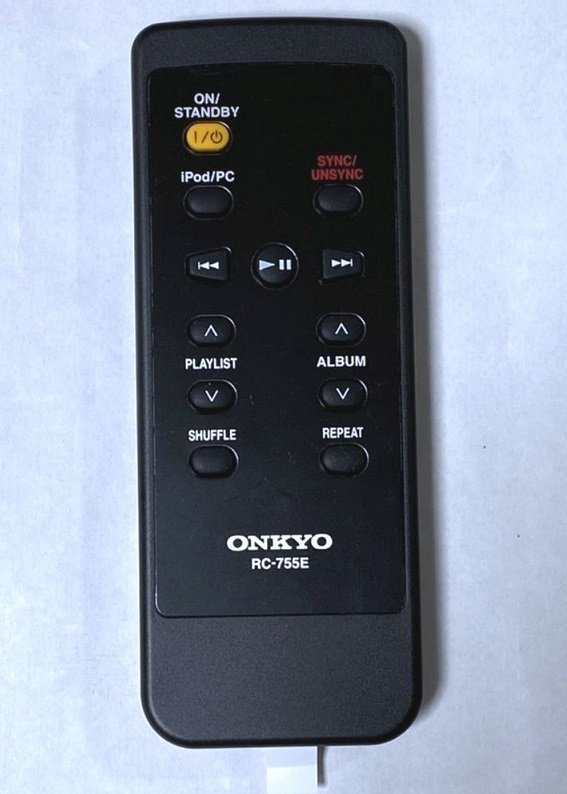 ONKYO デジタルメディアトランスポート用 純正リモコン RC-755E_画像1