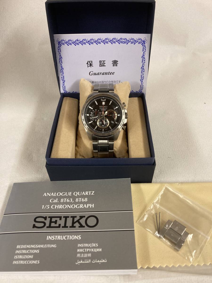 １円スタート！美品【SEIKO 】セイコー腕時計 海外モデル SSB299P1