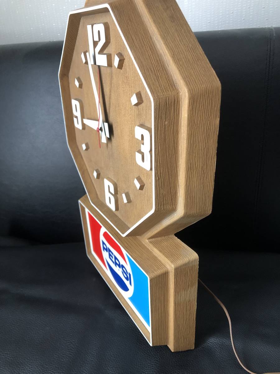  Vintage *PEPSI Pepsi-Cola wall wall clock wall clock 1986 year, that time thing America miscellaneous goods *