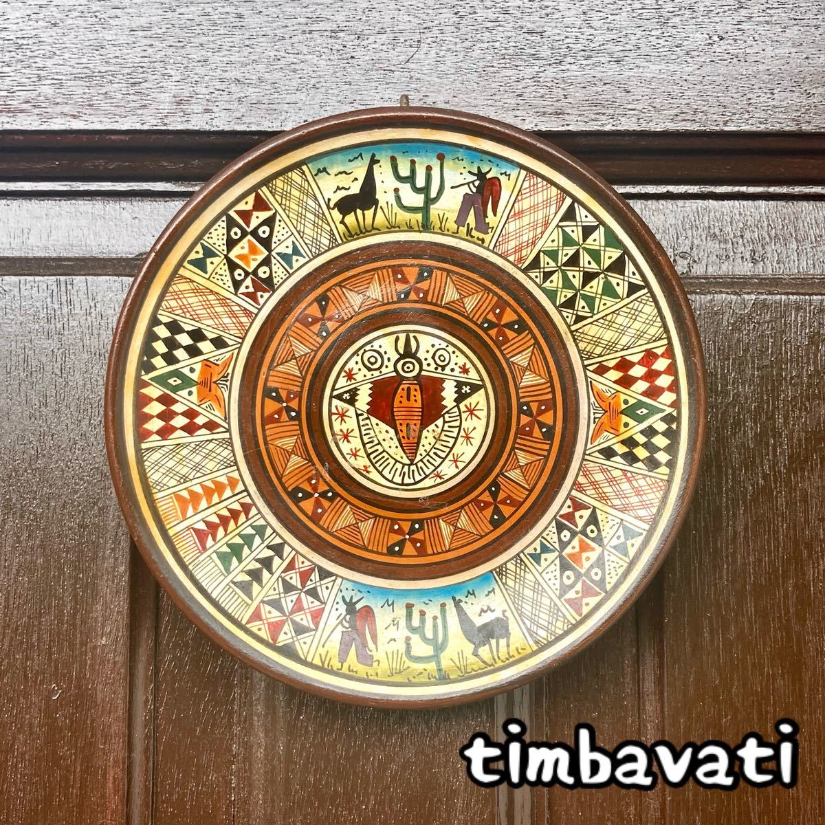 16cm* new goods *[pe Roo ] ornament decoration plate ** hand made [ conditions attaching free shipping ]