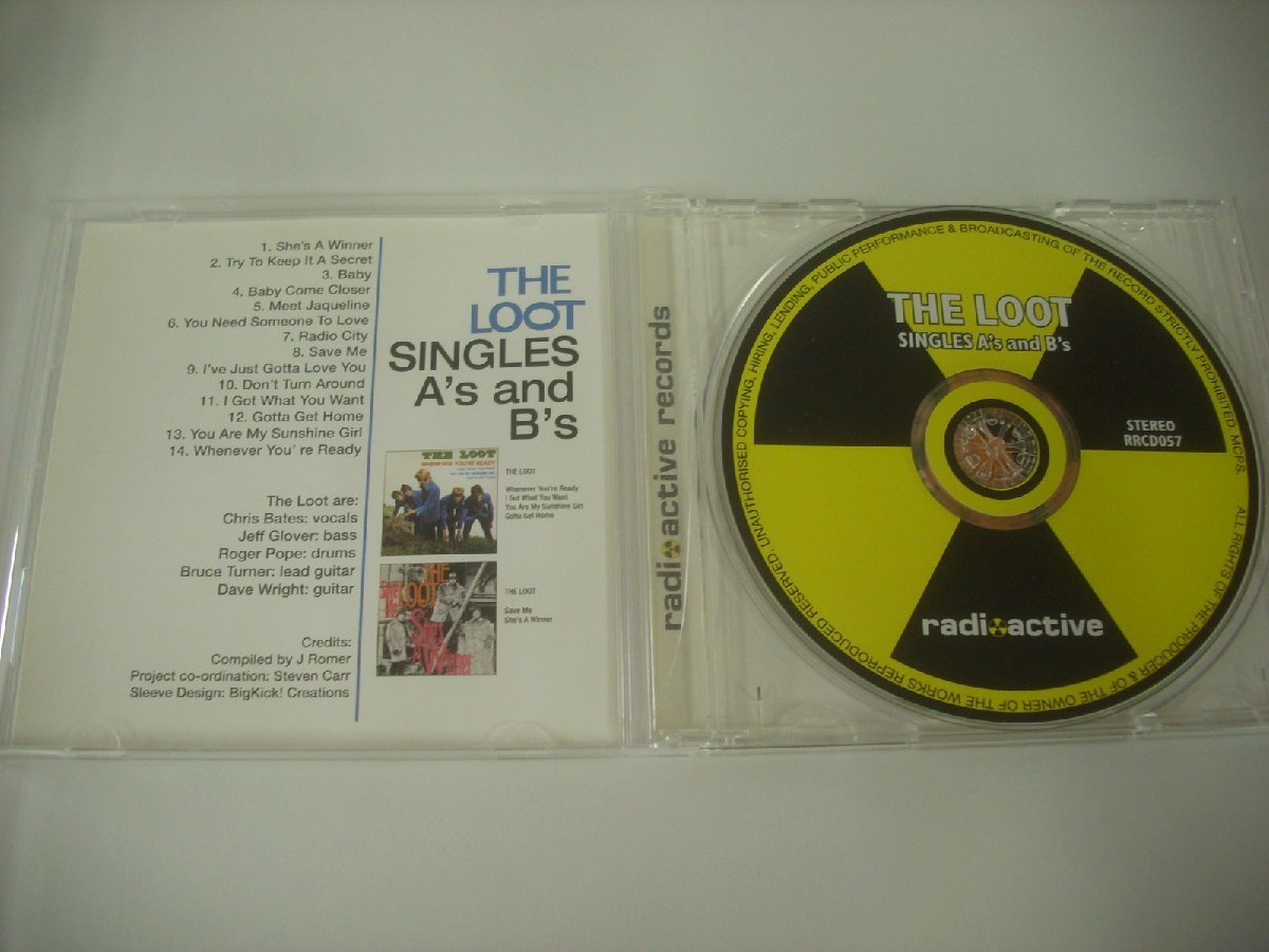 ■CD 　THE LOOT / SINGLES A'S AND B'S ザ・ルート UK盤 RADIOACTIVE RRCD057 ◇r40909_画像3