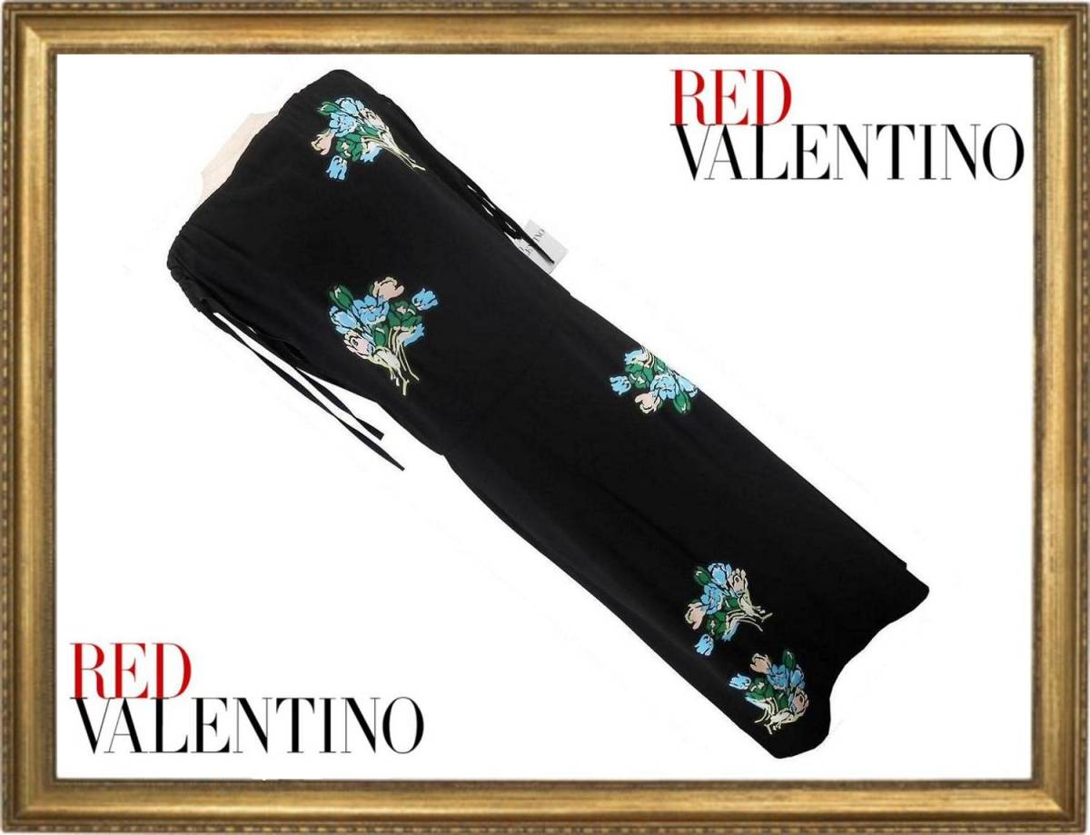 【お買い得!】 新品・華麗★RED VALENTINO★ブラック・ロングワンピース38~ 女性用 【お買い得!】 新品・華麗★RED VALENTINO★ブラック・ロングワンピース38~ 女性用