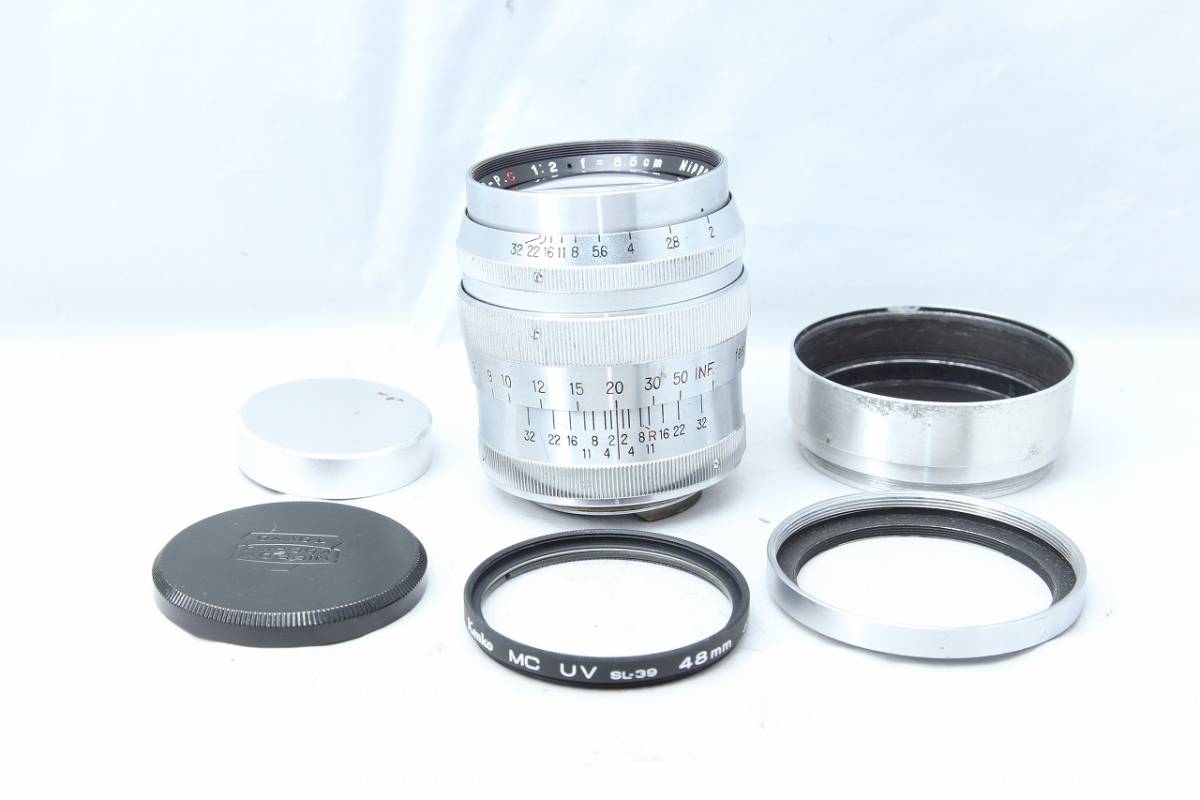 美品☆NIKON ニコン Nikkor P.C 85㎜ 8.5cm F2 Sマウント レンズ 希少