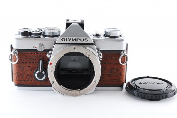 ☆印伝皮貼り替え・各部モルト張り替え済・動作確認超美品☆ OLYMPUS