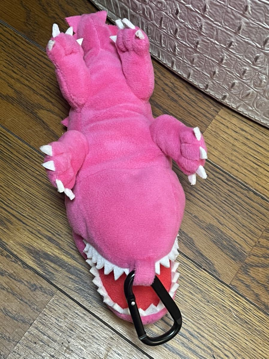 パーリーゲイツ桃ワニぬいぐるみ型ゴルフボール吊りポーチ収納 パーリーゲイツ桃ワニぬいぐるみ型ゴルフボール吊りポーチ収納