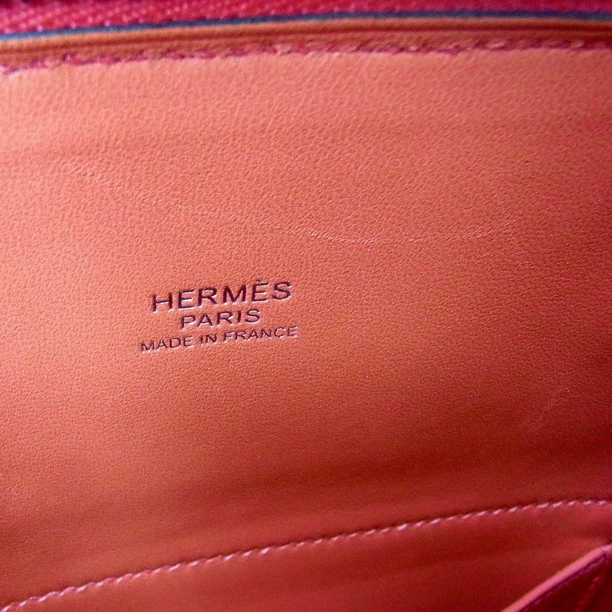 エルメス ボリード27 ヴォーエプソン A刻印 ハンドバッグ ショルダーバッグ シルバー金具 赤ピンク系 HERMES ∞_画像9