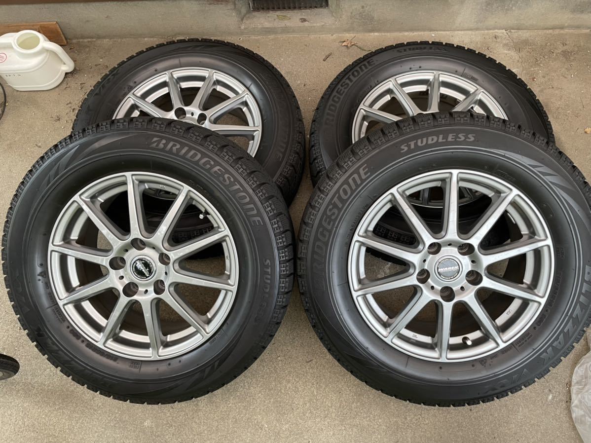 新品スタッドレスタイヤ中古おまかせホイールセット BRIDGESTONE VRX2
